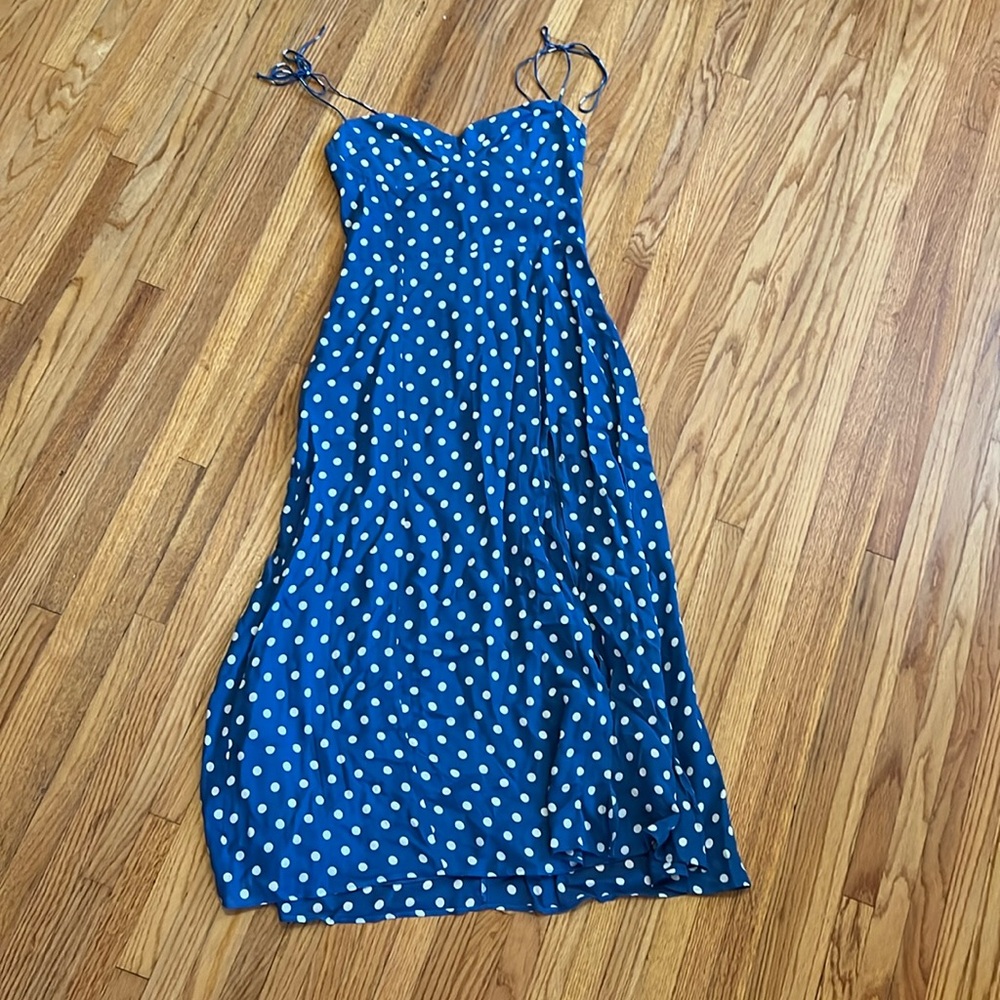Reformation Rockabilly Polka Dot Summer Dress